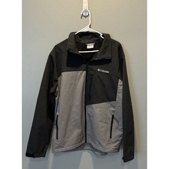 Columbia Cruiser Valley Men's Softshell Jacket Black/Gray Size XL - Picture 1 of 5